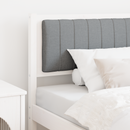 vidaXL Kárpitozott fejtámla fejtámlával Fehér 90 cm Tömör fenyőfa
