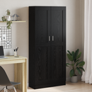 vidaXL Könyvespolc Fekete tölgy 82,5 x 30,5 x 185 cm Faanyag