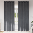vidaXL Sötétítő függönyök 2 pcs Világosszürke 140 x 245 cm Bársony