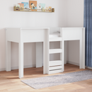vidaXL Szükidő ágy Fehér 75 x 190 cm Faanyag