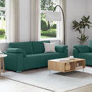 vidaXL Kanapé 2 pcs Sötétzöld 219 x 80 x 82 cm szövet