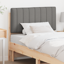 vidaXL Kárpitozott fejtámla Barna és Világosszürke 90 cm Tömör fenyőfa