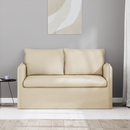 vidaXL Kanapé Krém 136 x 82 x 85 cm szövet