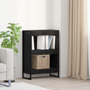 vidaXL Könyvespolc Fekete tölgy 60 x 30 x 86,5 cm Faanyag