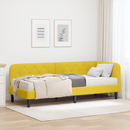 vidaXL Sarokágy keret Sárga 80 x 200 cm Bársony