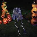 vidaXL Halloween csontváz földi tüskékkel Fehér 45,5 x 13 cm