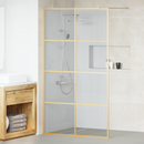 vidaXL Walk-in zuhanyfal Arany 115 x 195 cm edzett üveg