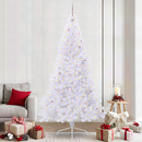 vidaXL Mű karácsonyfa 300 LED-del állvánnyal Fehér 240 cm PVC és Acél