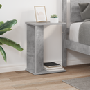 vidaXL Végasztal Beton Szürke 35 x 25 x 50 cm Faanyag
