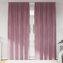 vidaXL Sötétítő függönyök 2 pcs Sötét rózsaszín 140 x 225 cm Bársony