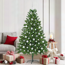 vidaXL Karácsonyfa 300 LED-del állvánnyal Zöld 180 cm PE