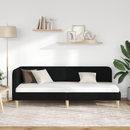 vidaXL Sarokágy keret Fekete 80 x 200 cm szövet