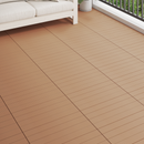 vidaXL Faszegély járólap 6 pcs Barna 60 x 30 cm WPC
