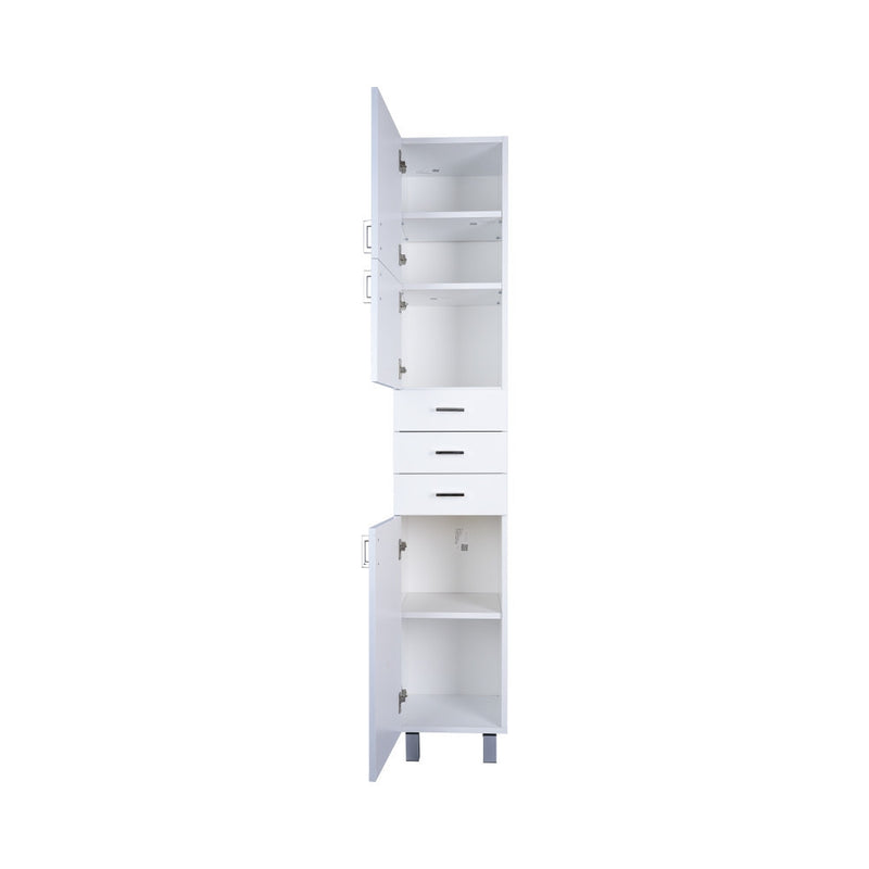 Viva STYLE fürdőszobai ÁLLÓSZEKRÉNY 192 magas POLCOS - BALOS - 35 x 28 x 192 cm