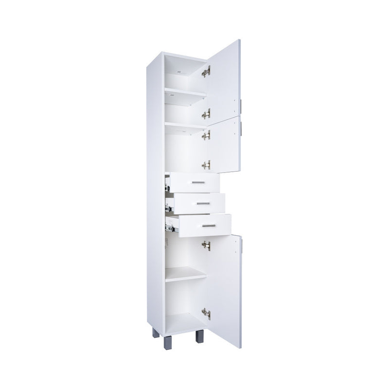 Viva STYLE fürdőszobai ÁLLÓSZEKRÉNY 192 magas POLCOS - JOBBOS - 35 x 28 x 192 cm