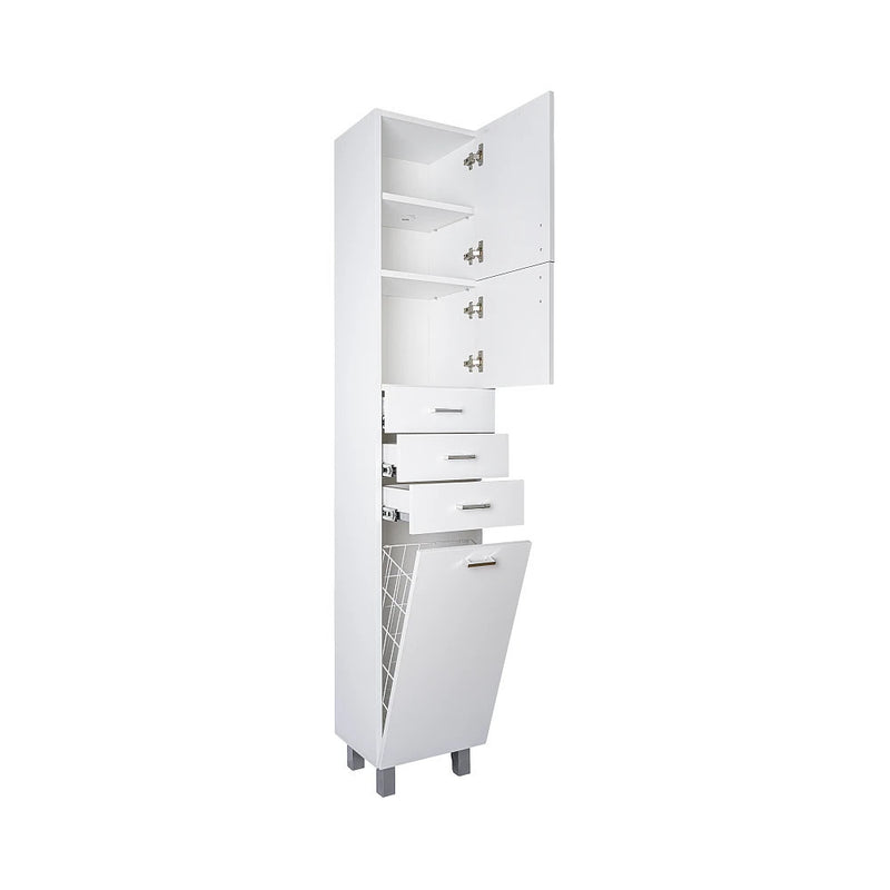 Viva STYLE fürdőszobai ÁLLÓSZEKRÉNY 192 magas szennyestartós - JOBBOS - 35 x 28 x 192 cm