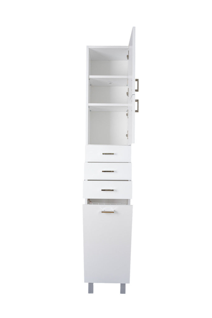 Viva STYLE fürdőszobai ÁLLÓSZEKRÉNY 192 magas szennyestartós - JOBBOS - 35 x 28 x 192 cm