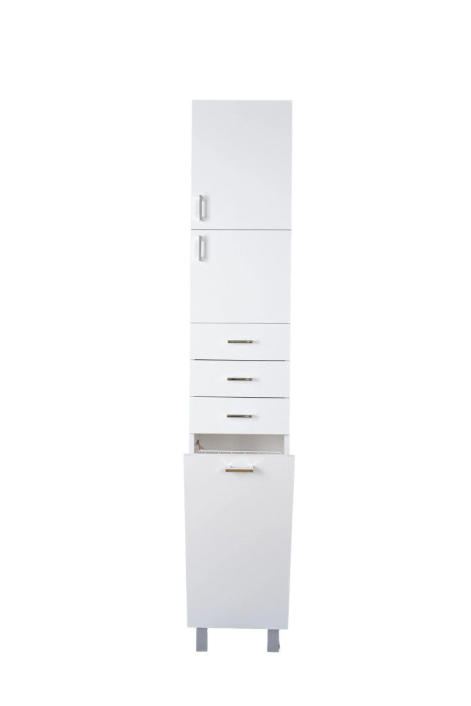 Viva STYLE fürdőszobai ÁLLÓSZEKRÉNY 192 magas szennyestartós - JOBBOS - 35 x 28 x 192 cm