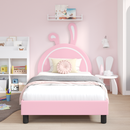 vidaXL Gyerekágy kerettel Rózsaszín 80 x 200 cm PU