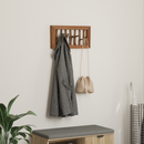 vidaXL Kabát Kampó Természetes 50 x 10 x 25 cm Tömör Mahagóni Fa