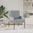 vidaXL Kanapék párnával 55cm Világosszürke Furnér