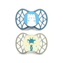 Nuvita Symmetric Air55 2db-os cumi szett 0+ - Powder Blue/Sage Green - tigris/zsiráf 70652