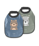 Nuvita 2db-os vízálló előke - Powder Blue/Sage Green 4371