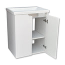 PIRAMIDA EURIDIKA fali függesztett /álló fürdőszobabútor öntött műmárvány mosdóval - 60 x 75 x 46 cm