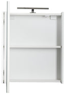 Piramida AKVA 60 H Tükrös fürdőszobai szekrény -1 ajtós kivitel - LED világítással - 60 x 69 x 13 cm