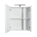 Piramida AKVA 60 R Tükrös fürdőszobai szekrény -2 ajtós kivitel - LED világítással - 60 x 69 x 13 cm