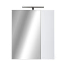 Piramida AKVA 60 R Tükrös fürdőszobai szekrény -2 ajtós kivitel - LED világítással - 60 x 69 x 13 cm