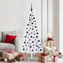 vidaXL Mű karácsonyfa 300 LED-del állvánnyal Fehér 180 cm PVC és Acél