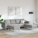 vidaXL Nappali Kanapé 3 pcs Felhőszürke 250 x 188 x 76 cm Poliészter