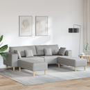 vidaXL Kanapé 3 pcs Felhőszürke 250 x 188 x 76 cm szövet