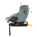 Chipolino Premium 360 autósülés I-Size 40-150cm - basil