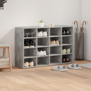 vidaXL Cipőszekrény polcokkal Beton szürke 103 x 30 x 67 cm Faanyag