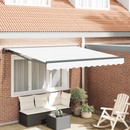 vidaXL Napernyő keret Fehér 300 x 250 cm Poliészter PU bevonattal