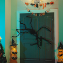 vidaXL Halloween Pók Dísz 3 pcs Fekete 150 cm Poliészter és acél