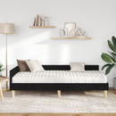 vidaXL Sarok Ágykeret Matraccal matracmal 2 pcs Zöld szövet