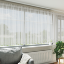 vidaXL Csipkés Függöny függönyökkel Fehér 160 x 1200 cm Poliészter
