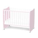 Lorelli Stars ringatható kiságy 60x120 - White / Orchid Pink