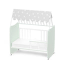 Lorelli Stars ringatható kiságy 60x120 - White / Milky Green