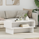 vidaXL Dohányzóasztal Fehér 80 x 46 x 35 cm Faanyag