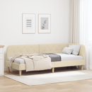 vidaXL Sarokágy keret Krém 80 x 200 cm szövet