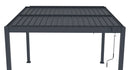 Bioklimatikus pergola G21 Austin 3×3 m, antracit színű alumínium