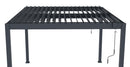 Bioklimatikus pergola G21 Austin 3×3 m, antracit színű alumínium