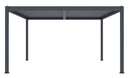 Bioklimatikus pergola G21 Austin 4x4 m, antracit színű alumínium