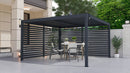 Bioklimatikus pergola G21 Austin 4x4 m, antracit színű alumínium