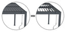 G21 Austin 6x4 m bioklimatikus pergola, antracit alumínium