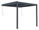 G21 Trenton Premium 3x3 m bioklimatikus pergola, antracit alumínium